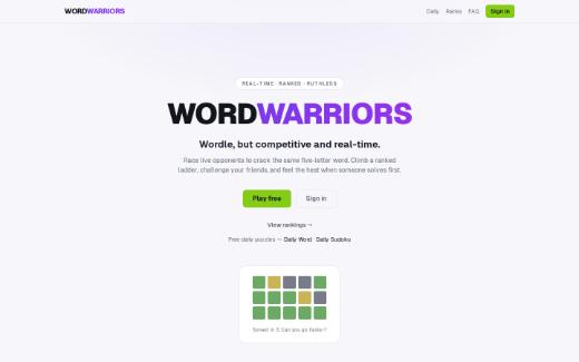 The Word Warriors website